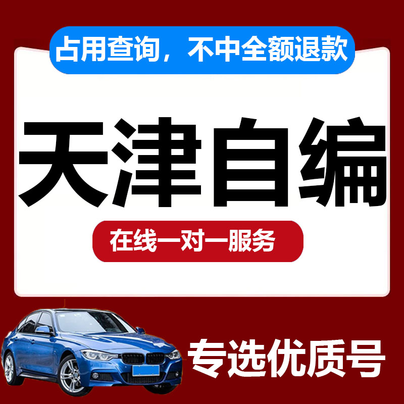 天津燃油车新能源汽车车牌号选号12123自编汽车牌照预选 新车选号