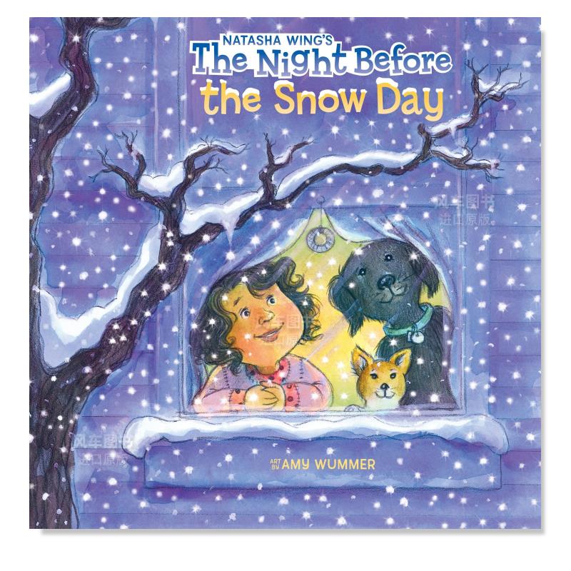 【预 售】下雪天的前一天晚上 The Night Before the Snow Day英文儿童绘本原版图书进口书籍WING, NATASHA