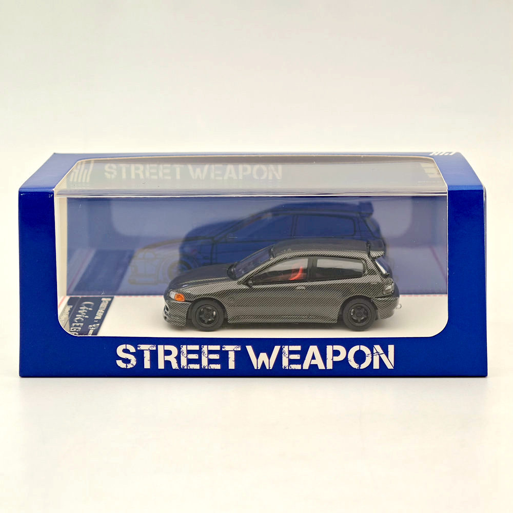 Street Weapon SW 1/64 本田思域EG6 Spoon 碳纤V2仿真合金车模