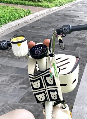 电动车挂包前置物兜储物收纳神器雅迪爱玛九号通用自行车手机包