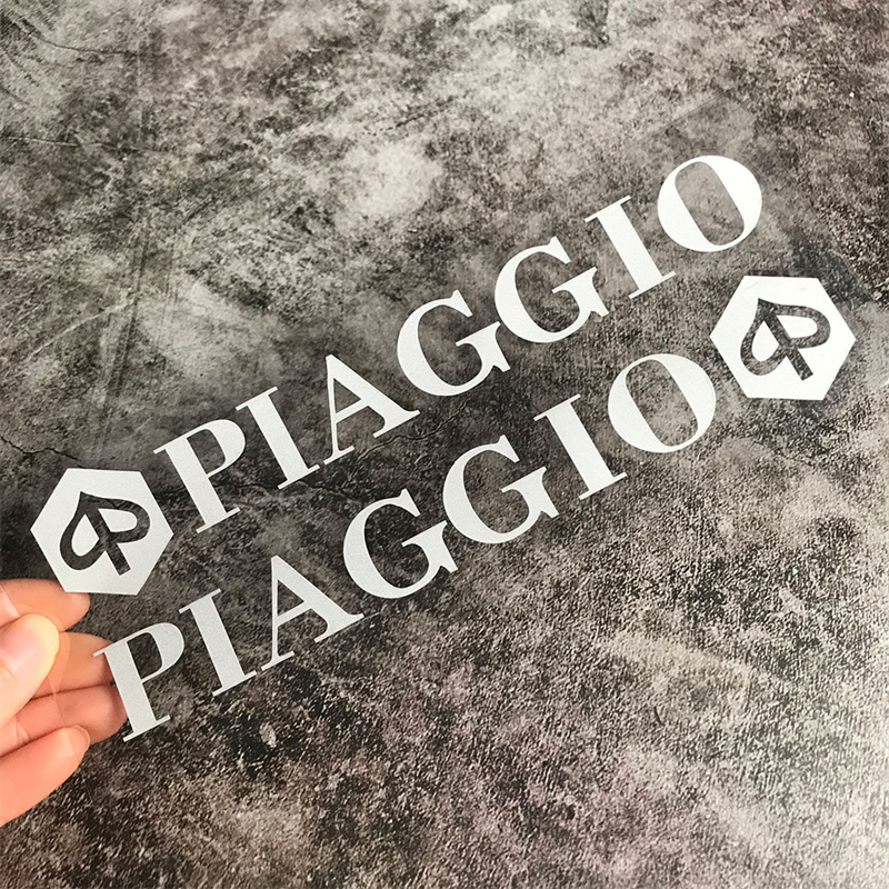 适用于比亚乔vespa摩托车反光贴纸踏板PIAGGIO立体车标3D字母贴花