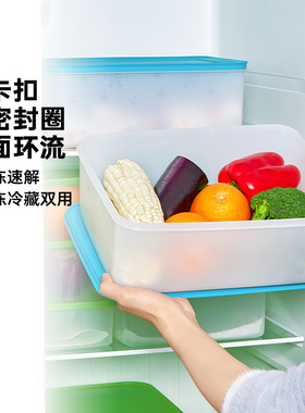 特百惠官方正品冷藏冷冻雪影双用保鲜盒冰箱储藏收纳多规格单个装
