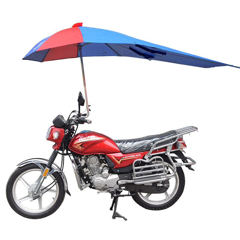 骑行佳摩托车雨伞遮阳伞遮雨防晒男式加厚超大折叠电动电瓶三轮车