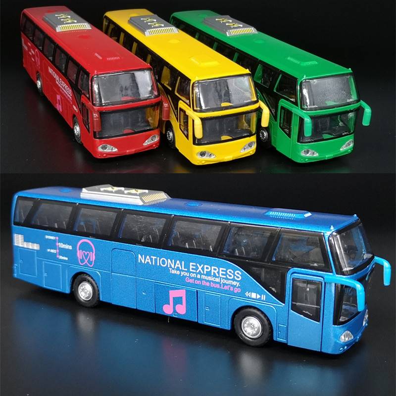。新品5开门合金双层巴士模型仿真旅游大客车公车客车儿童玩具车