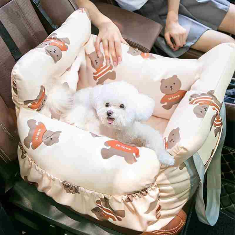 汽车窝安全座椅中小型宠物车载旅行猫咪垫子外出狗窝犬宠物手提包