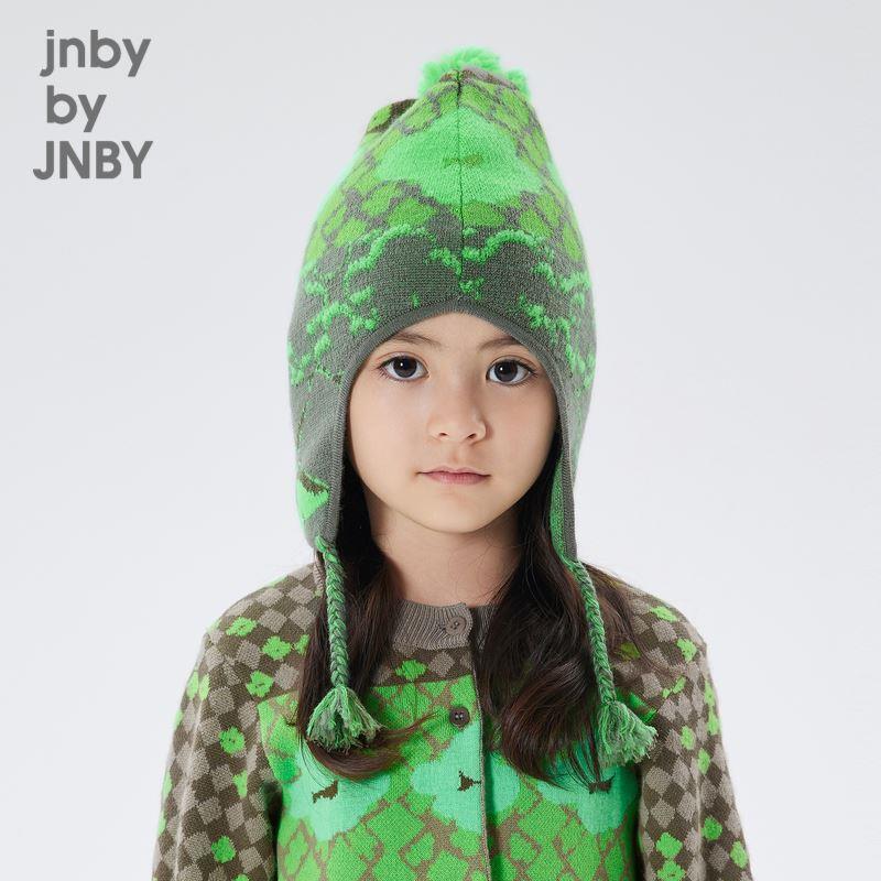 江南布衣童装秋冬护耳帽针织可爱花朵保暖男女童儿童jnbybyjnby