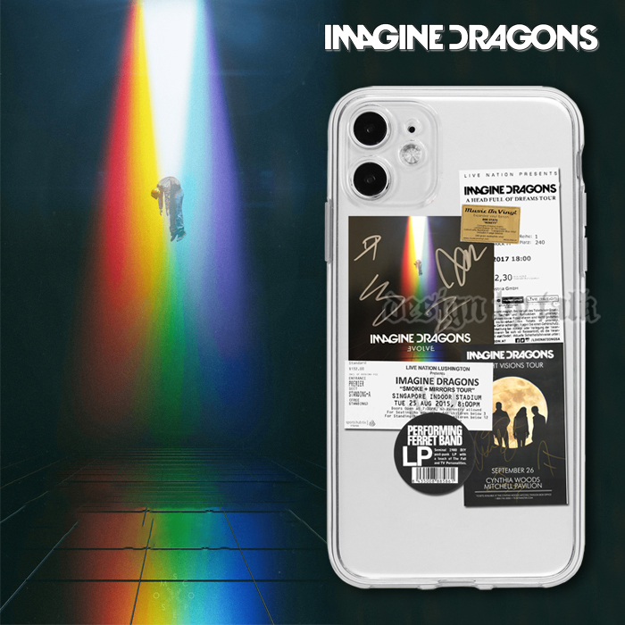 梦龙乐队Imagine Dragons摇滚透明手机保护壳华为OPPO红米三星vivo一加适用15苹果13iPhone12promax11xs78p14
