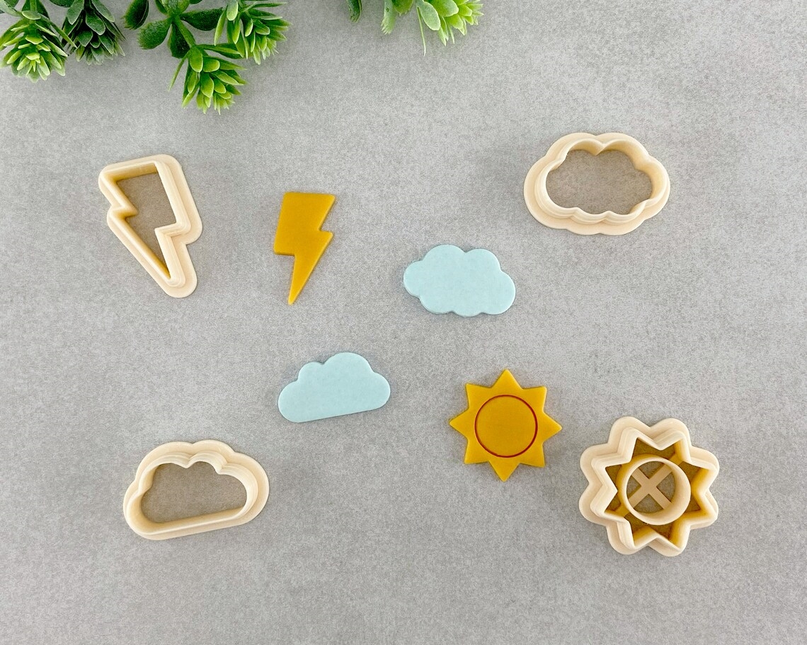 卡通太阳云朵馒头模具天气造型面食宝宝辅食烘焙工具翻糖饼干印花