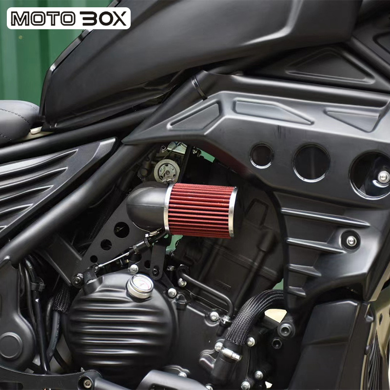 CM300改装透明空滤装饰盖摩托车空气滤芯滤清器总成X防水无损安装