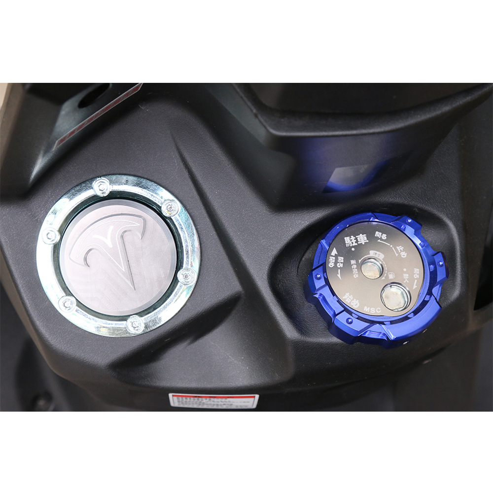 适用-马哈Yamaha BWSR铝合金车头锁盖钥匙盖踏板车改装装饰盖