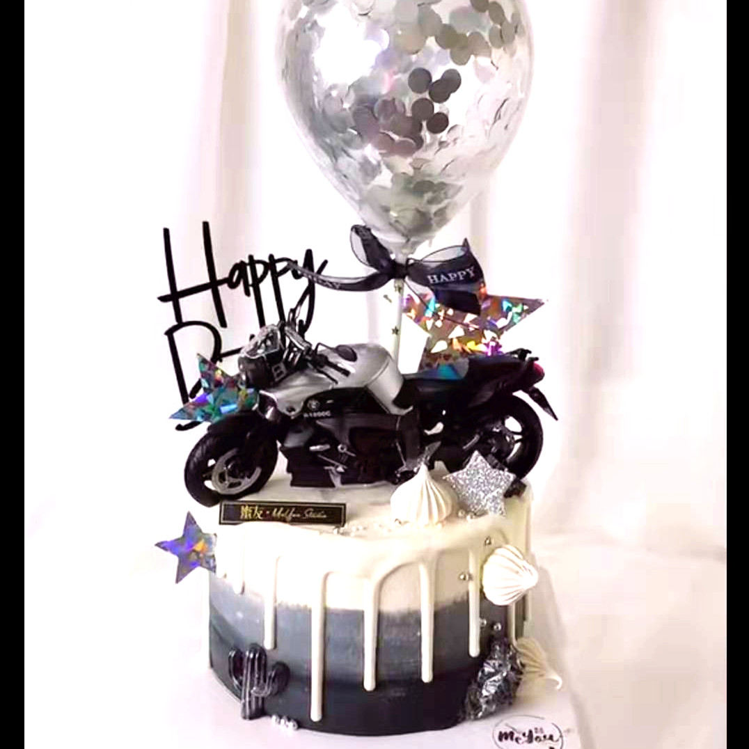 杜卡迪雅马哈机车模型摩托车蛋糕装饰玩具摆件烘焙装扮配件