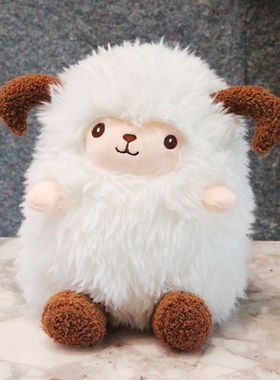 小羊毛绒玩具可爱的抱枕布娃娃女孩抱着睡公仔布娃娃绵羊玩偶礼物
