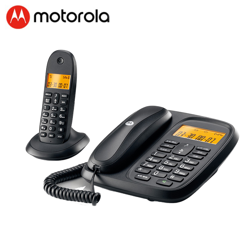 摩托罗拉CL101C数字无绳电话机 家用办公子母机电话机座机一拖一
