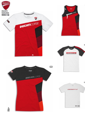 杜卡迪DUCATI原厂23款夏季短袖T恤摩托车休闲厂队男女现货咨询