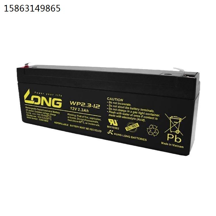 广隆LONG蓄电池WPS2.3-12 12V2.3AH医疗仪器设备 规格参数