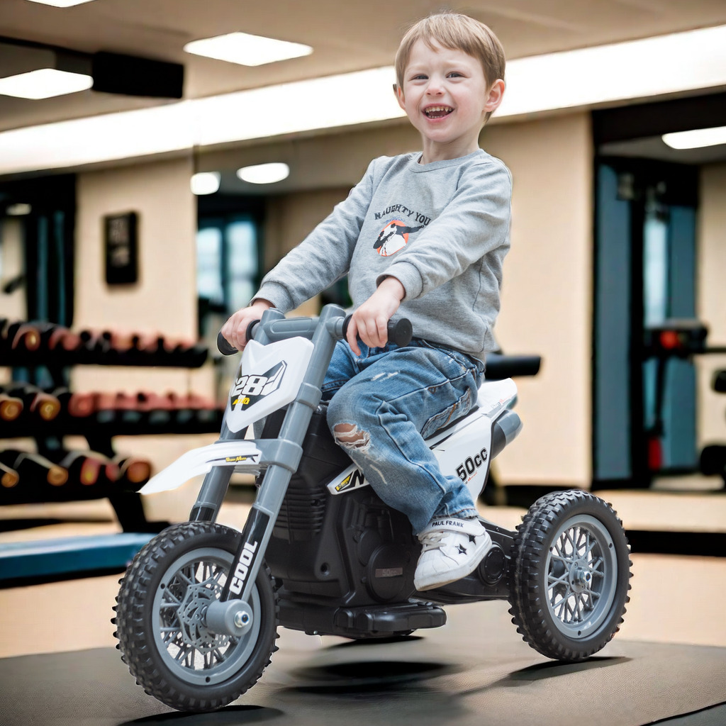 儿童电动摩托车三轮车男女孩宝宝电瓶车小孩可坐人充电早教玩具车