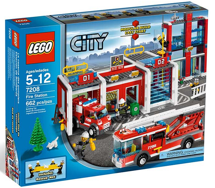 LEGO乐高 7208 城市系列 大型消防局 儿童益智智力拼装积木收藏