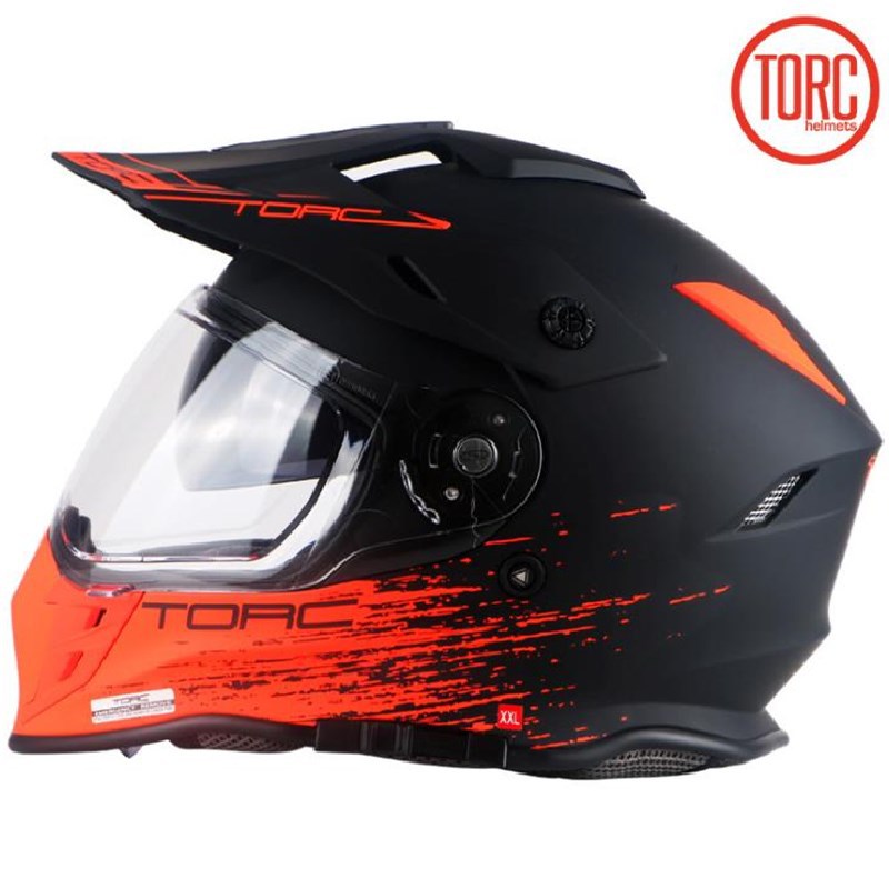 TORC公路越野两用拉力盔摩托车头盔双镜片拉力比赛头盔T33