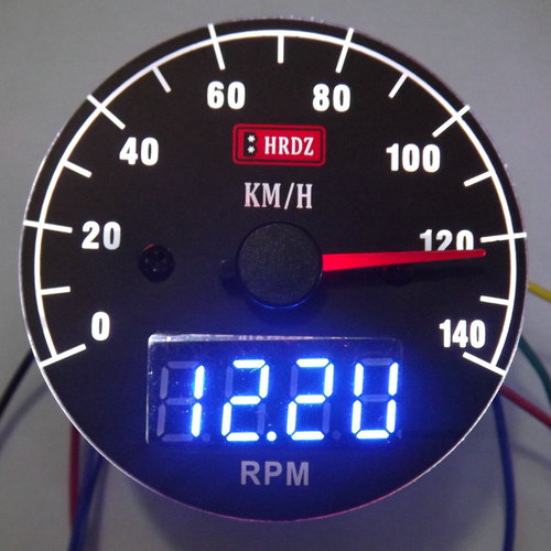DIY摩托车、汽车改装、发光速度表、电压表、转速表、三合一仪表