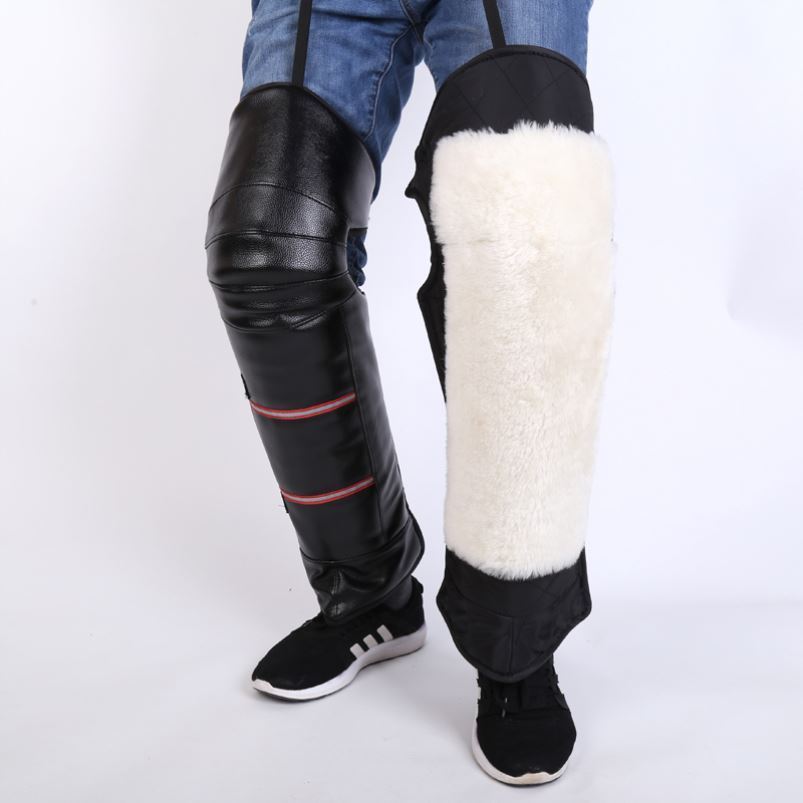 速发中老年人男女罩护膝摩托车防寒冬季通用室外护腿防嗮韧性挡风