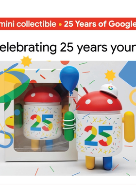 正品潮流玩具谷歌安卓机器人珍藏限量特别版”25周年“