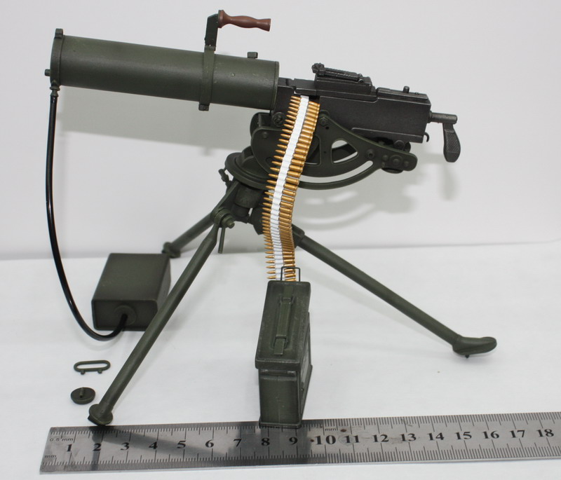 威龙 DML 1/6 美军M1917 勃朗宁 水冷 马克沁重机枪 兵人塑料模型