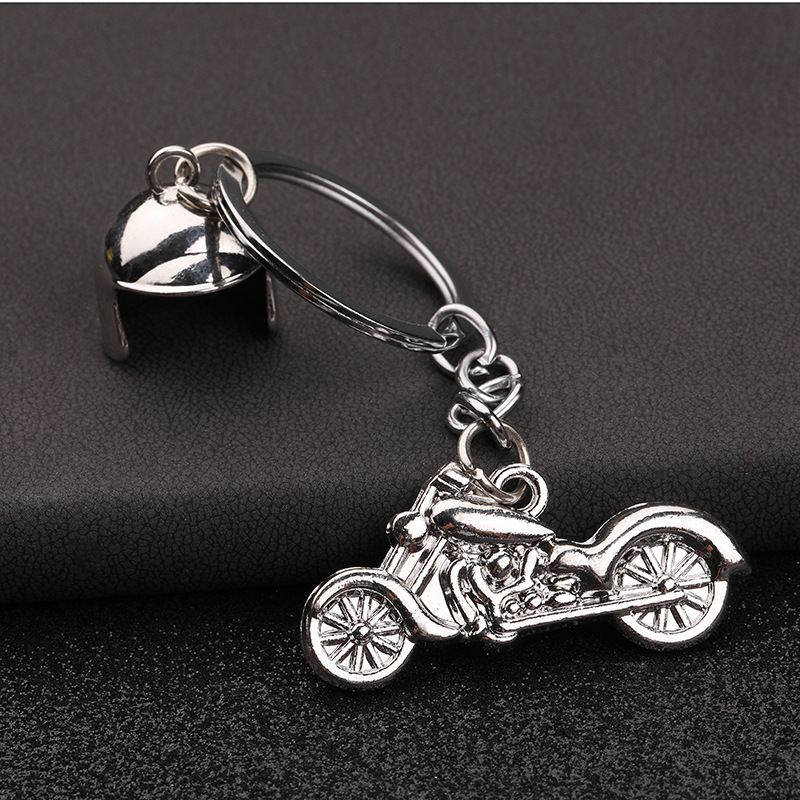 锌合金哈雷摩托车头盔钥匙扣金属挂件包包配件男士创意礼物礼品