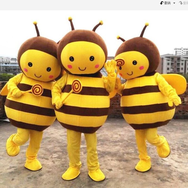 小蜜蜂卡通人偶服装大蜜蜂人偶动漫cos大黄蜂成人表演道具传单服