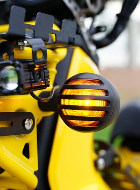 适用幼兽CC110转向灯灯罩保护罩摩托车改装前后转向灯尾灯装饰罩