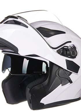 DOTECE认证摩托车头盔全盔揭面盔双镜片摩旅头盔