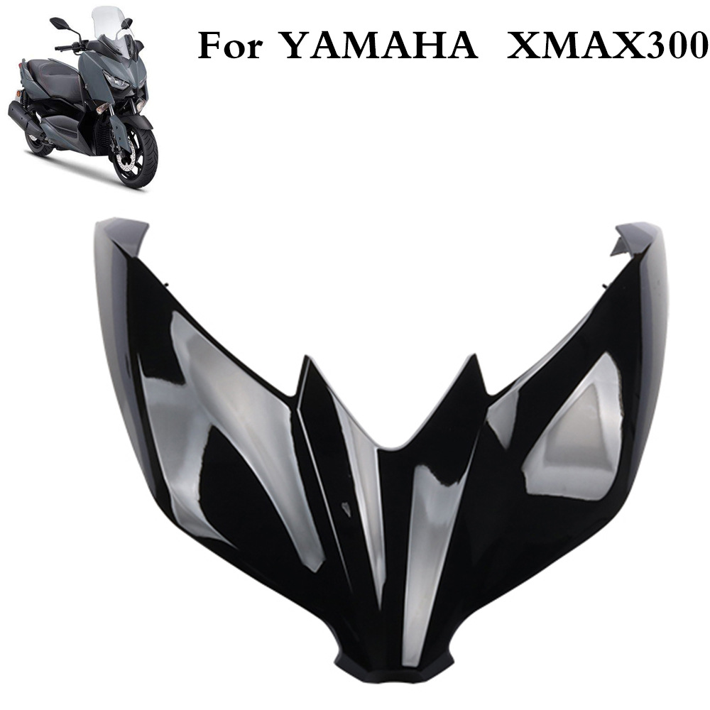 适用摩托车改装配件雅马哈XMAX300外壳装置盖大灯上盖新款黑色