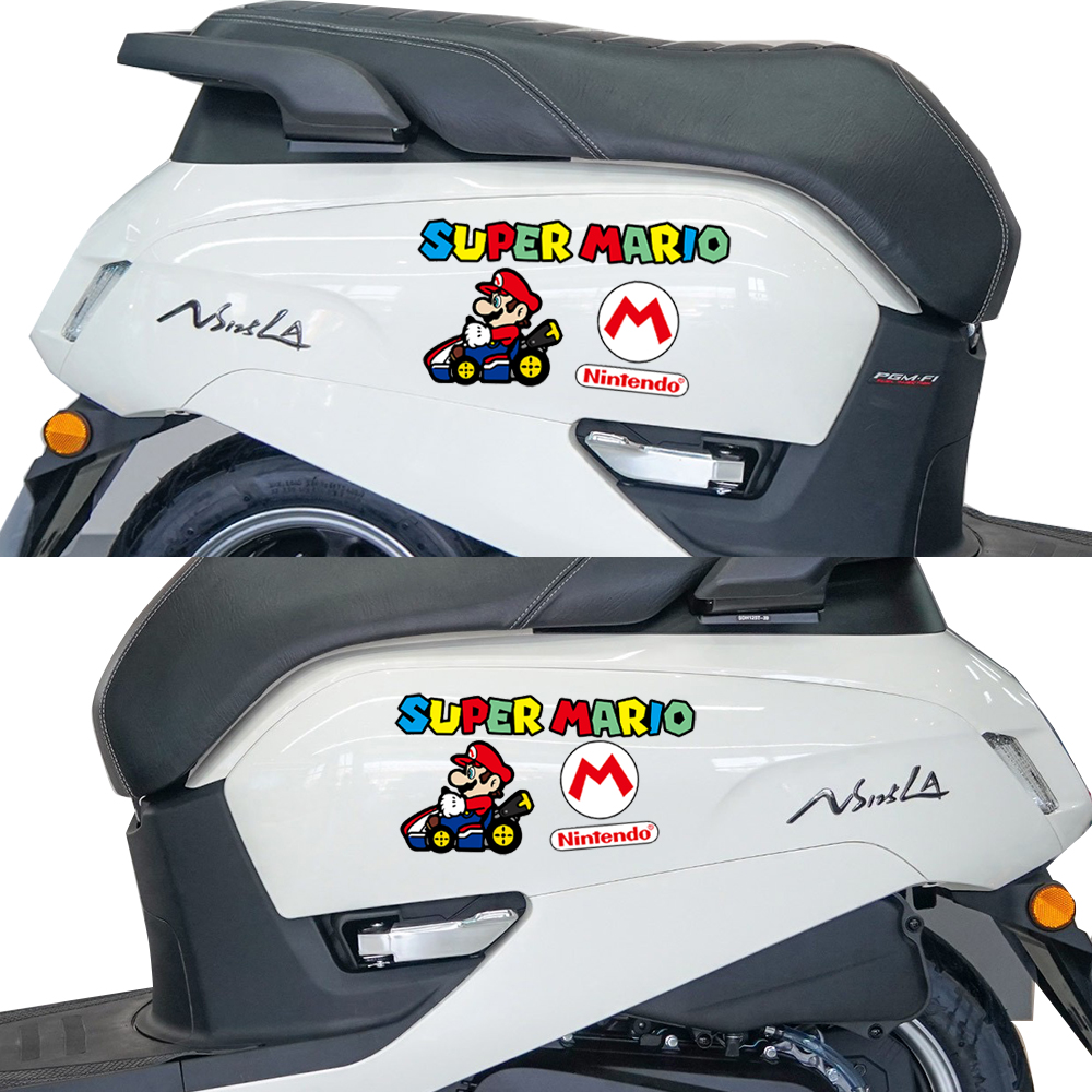 适用于新大洲本田NS125LA踏板摩托车贴纸电动车侧身装饰遮划痕贴