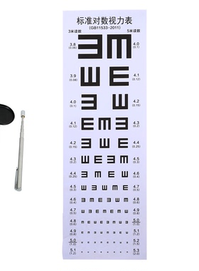 标准视力表灯箱 医用对数视力表 2.5M标准视力表灯箱5米儿童水果