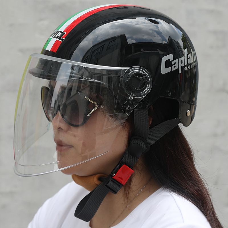 3C认证电动车头盔男女士夏季防晒安全帽电瓶摩托四季通用夏天半盔