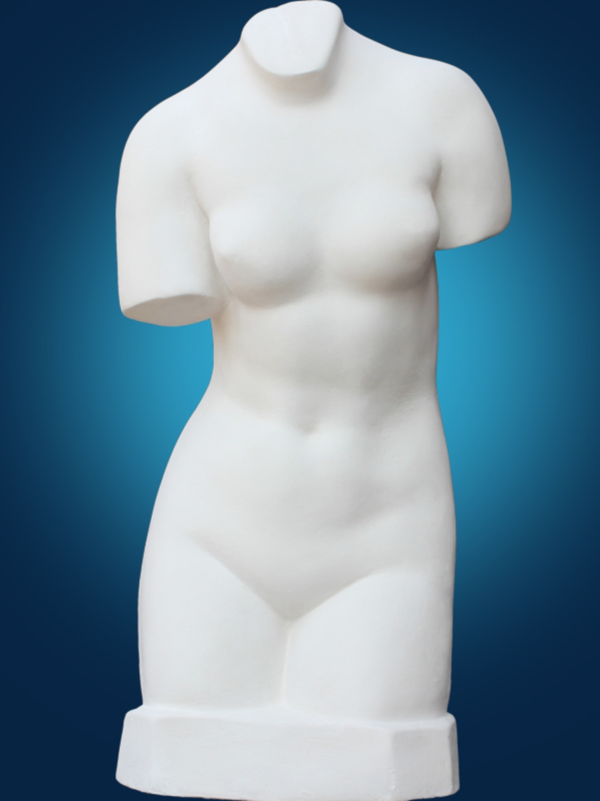 57CM少女躯干石膏像人物石膏头像美术教具素描静物写生人像雕塑