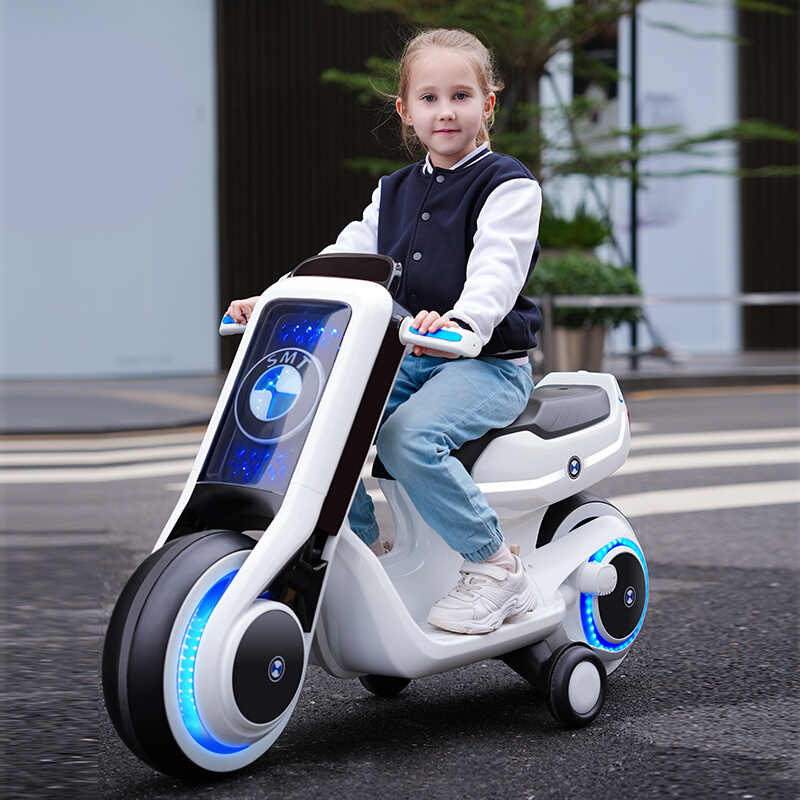 网红儿童电动摩托车可坐双人3岁5小孩6三轮男女宝宝大号充电汽车