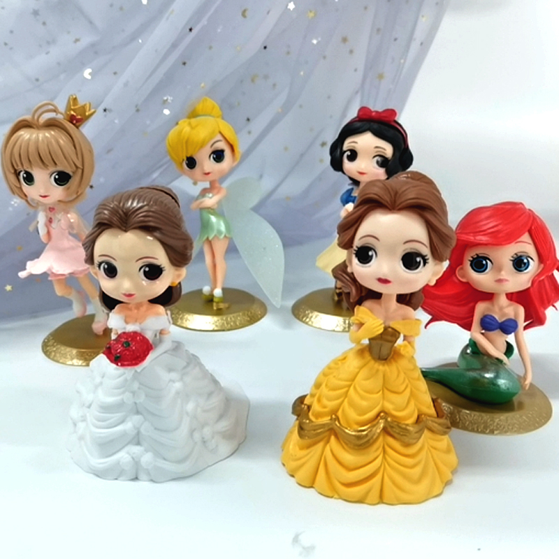 艾莎爱莎贝尔索苏菲亚公主蛋糕装饰摆件生日女孩女生可爱双层玩具