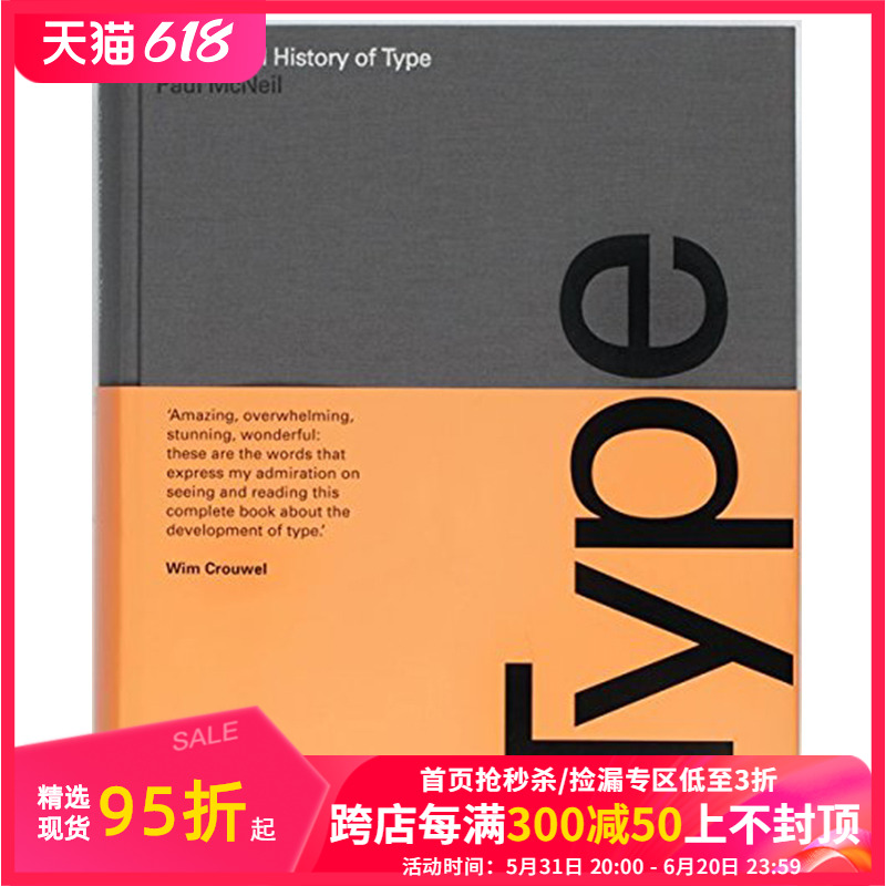 【预售】字体视觉历史 The Visual History of Type 英文原版艺术字体设计图书