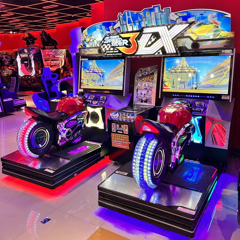 模拟驾驶双人大游型摩托车赛车戏机游戏厅街机投设备电玩城币互动