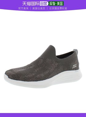 美国直邮Skechers女士运动鞋灰色透气网面简约时尚潮流舒适休闲
