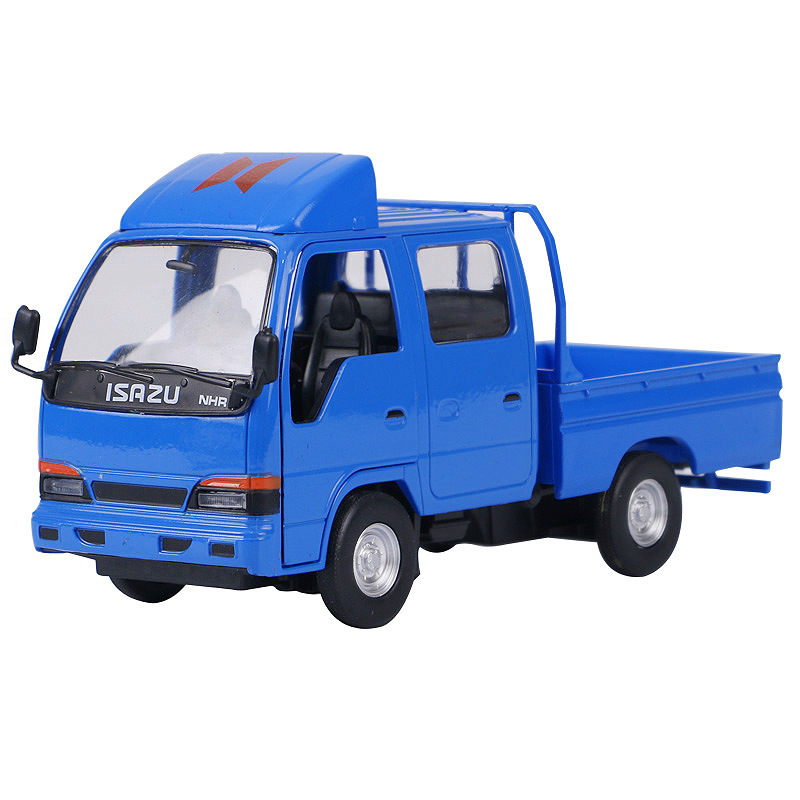 成品1/32五十铃货车轻型卡车汽车模型回力声光玩具车仿真金属玩具