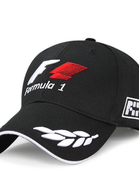 F1帽春夏男女士户外运动棒球帽F1摩托车赛车帽刺绣遮阳太阳帽
