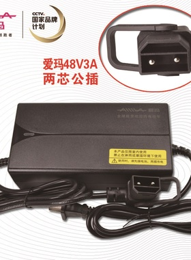 爱玛锂电充电器48V-3A两芯大电流54.6V3.0A3A型号：DZl482006正品