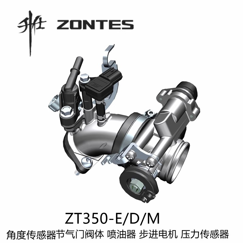 升仕踏板摩托车ZT350-D/E/M节气门阀体喷油器步进电机压力传感器