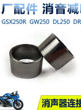 适摩托车GW250DL250GSX250RDR300消声器连接器排气管石墨垫片配件
