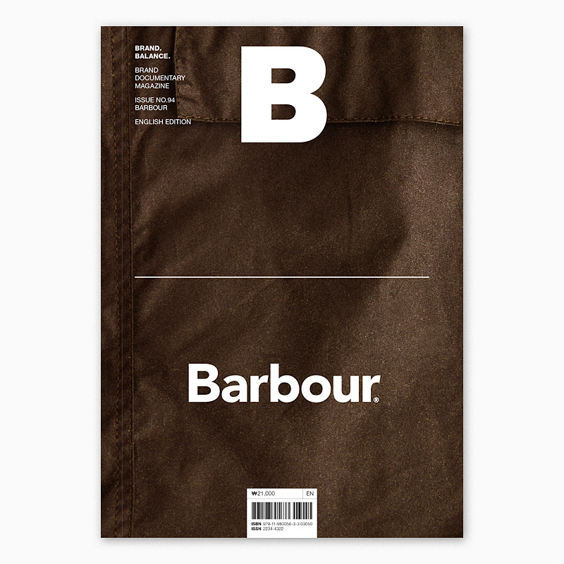 现货 Magazine B BRAND 巴伯尔 Barbour No.94期 B杂志94期 本期主题:Barbour 巴伯尔  服装品牌设计  英文版