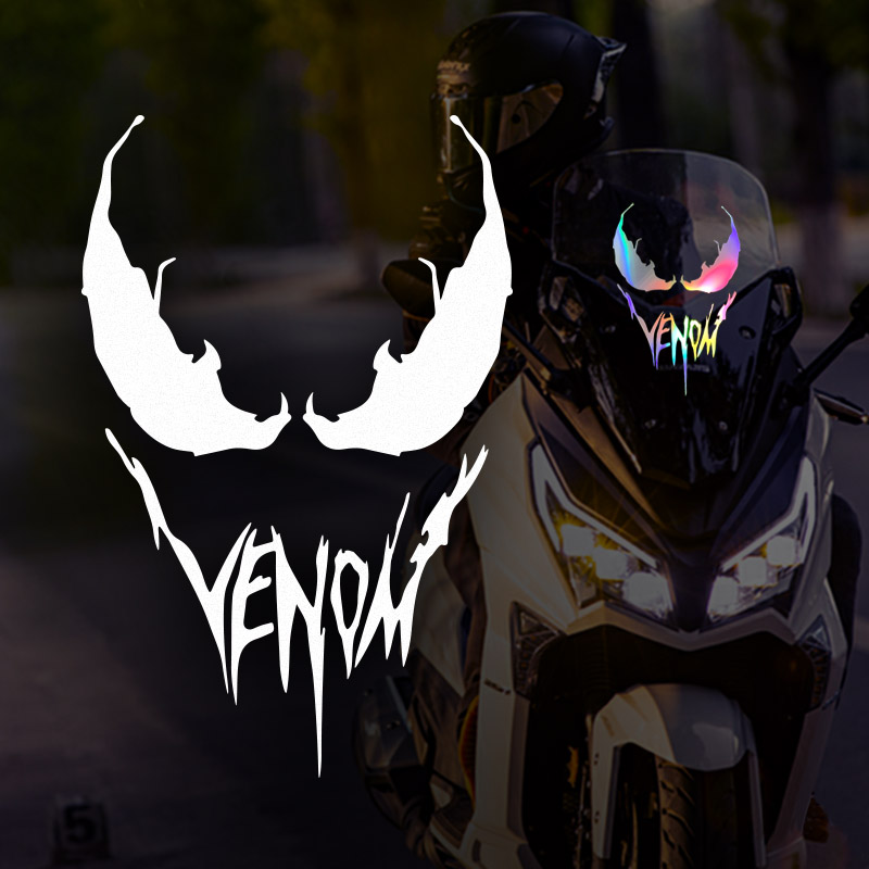 复仇者联盟漫威毒液Venom车贴动漫摩托电动车创意车身改装饰贴纸