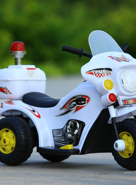 儿童电动摩托车1-3岁三轮车小孩音乐哈雷宝宝充电玩具童车可坐骑