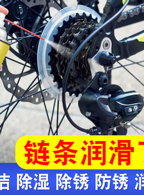自行车链条清洗剂摩托车机车润滑油山地车齿轮去污清洁除锈剂保养