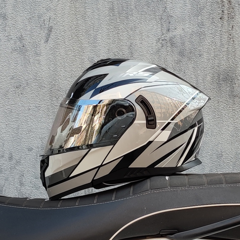 Orz摩托车头盔揭面盔男女冬季半全盔个性炫酷街车蓝牙四季通用